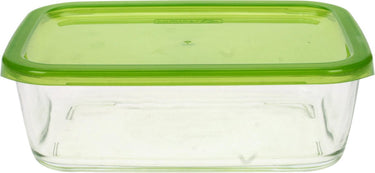 Luminarc keep n box - bewaarbox glas - 197cl - rechthoek turquoise