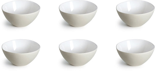 Medard de noblat - oslo white - kleine kom 13 cm - 6 delig - stoneware