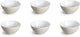 Medard de noblat - oslo white - kleine kom 13 cm - 6 delig - stoneware