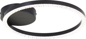 Brilliant aurelia - plafondlamp - crystal led 11w - 4000k - zwart