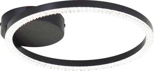 Brilliant aurelia - plafondlamp - crystal led 11w - 4000k - zwart