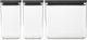 Brabantia tasty+ voorraadbussen - stapelbaar - 1,6 + 1,6 + 3,5 l - dark grey