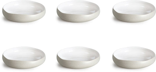 Medard de noblat - oslo white - soep bord 20 cm - 6 delig - stoneware