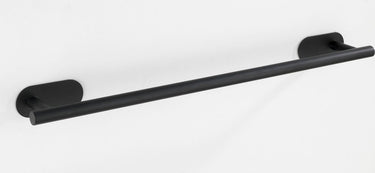 Wenko turbo-loc® handdoekhouder orea uno rvs zwart mat 60cm breed - handdoekrek - bevestigen zonder boren - zelfklevend - 10 jaar garantie