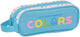 Benetton pennenetui met 2 vakken spring hemelsblauw 21 x 8 x 6 cm