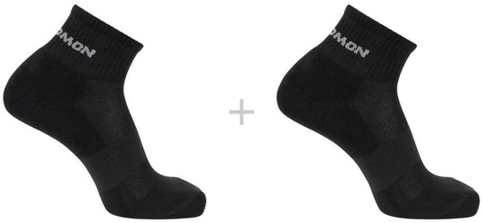 Salomon evasion ankle sokken - 2-pack - maat 39-41 - zwart