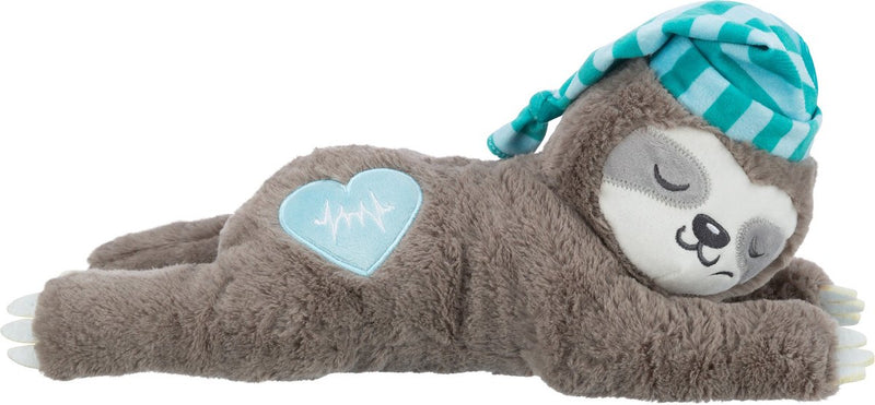 Afbeelding laden in galerijviewer, Trixie pluche luiaard grijs met heartbeat voor puppy
