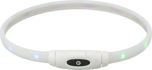 Trixie lichtgevende halsband hond usb siliconen oplaadbaar meerkleurig