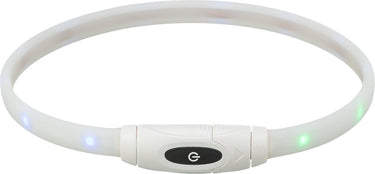 Trixie lichtgevende halsband hond usb siliconen oplaadbaar meerkleurig