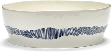 Serax - ottolenghi feast - saladeschaal - wit blauw - 28 ø
