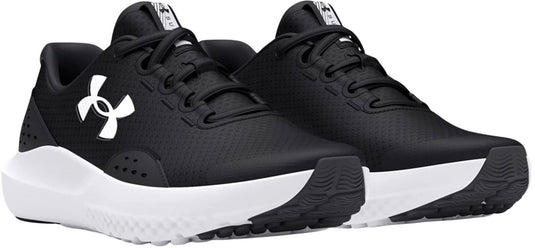 Under armour ua bgs surge 4-blk jongens sportschoenen - zwart - antraciet - wit