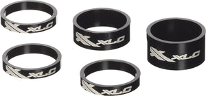 Xlc as-a02 balhoofdset - spacerset - 1 - ahead - zwart - set a 5 stuks