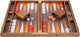 Longfield backgammon 15 oranje maple veneer -