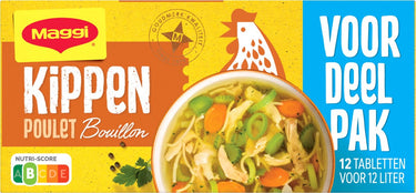 Maggi bouillon kip voordeelpak - 20 doosjes x 12 blokjes - voordeelverpakking