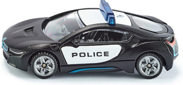 Siku bmw i8 us-police politieauto 8 cm staal zwart wit (1533)