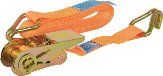 Carpoint spanband met ratel en haken – 7 meter – 350 kg – tüv gecertificeerd – polyester – voor vastzetten lading