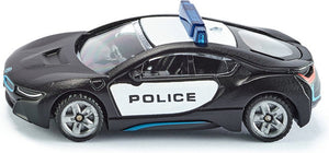 Siku bmw i8 us-police politieauto 8 cm staal zwart wit (1533)