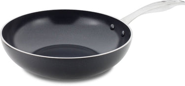 Greenpan brussels keramische inductie wokpan zonder deksel ø28cm - 3.6l – pfas-vrij – inductie wokpan – ovenbestendig tot 220°c – vaatwasserbestendig – snelle opwarming – rvs handgrepen – zwart
