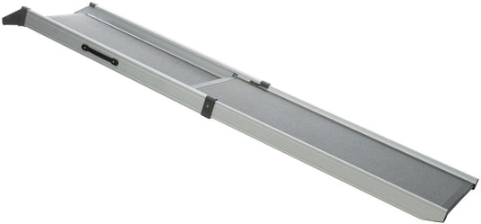 Trixie loopplank auto telescopisch (tot 120kg) - 100-180x43 cm - grijs