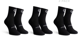 Rogelli core dames en heren 3 pack fietssokken - vochtregulerend - zwart