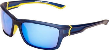 Sinner cayo - sportbril zonnebril - blauw wit - unisex - bio-based frame - one size