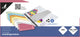 Kangaro scheidingsstrook trapezium - 2-gaats - 180 grams - roze - 100 stuks - 07070-13-tr