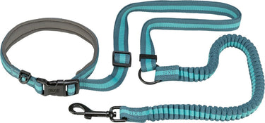 Trixie jogginglijn - hondenhardlooplijn - 133-180x2.0 cm petrol aqua