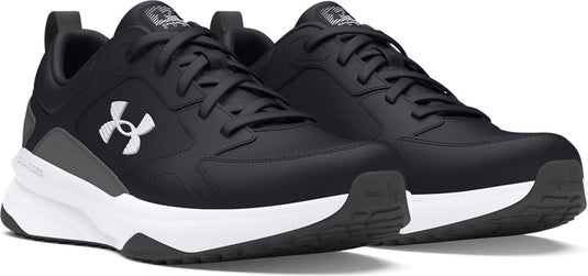 Under armour ua charged edge-blk heren sportschoenen - zwart - castlerock - wit