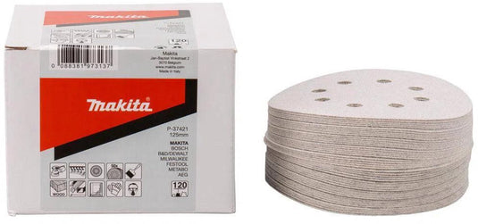 Makita accessoires makita p-37421 schuurschijf 125mm k120 white velcro