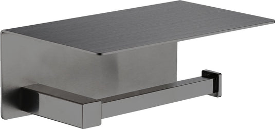 Plieger altea wc rolhouder met plateau – wandmontage – geborsteld gunmetal