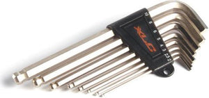 Xlc to-s33 inbussleutelset - 2-10mm - 8 delig - bolkop - zilver