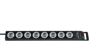 Brennenstuhl super-solid line stekkerdoos 8-stopkontakten zwart 2,5m h05vv-f 3g1,5