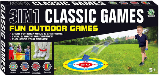 Lobbes speelgoed bv classic games outdoor 3in1 buitenspellen
