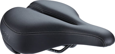 Bbb cycling softshape relaxed anatomic - fietszadel heren en dames - e-bike of stadsfiets zadel - fietshouding relaxed 75° – 265 x 206mm - zwart – bsd-125