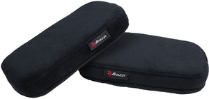 Arozzi armleuning kussens - memory foam - velvet hoes - zwart