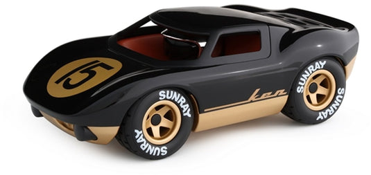 Playforever - speelgoedauto - ken cave - zwart