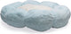 Beeztees kitten ligmand maui - kattenmand - pluche - blauw - 50x50x15 cm