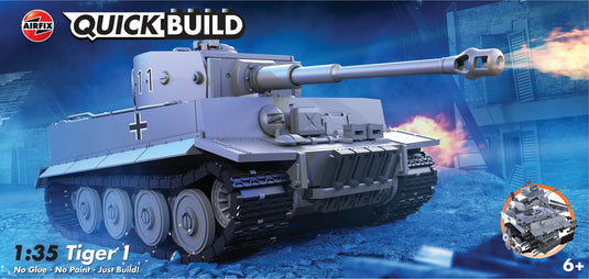 Airfix modelbouwpakket - j6041 quickbuild tiger i tank plastic - - modelbouw