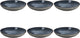 Medard de noblat - feeling indigo - diep bord 24.5 cm - 6 delig - stoneware