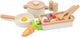 Woet ® houten pannenset met ovenschaal wit - 20-delige set met groente en kookgerei - speelgoed keukenset - speelgoedkeuken accessoires voor kinderen - rollenspel keukenspeelgoed - vanaf 24 maanden