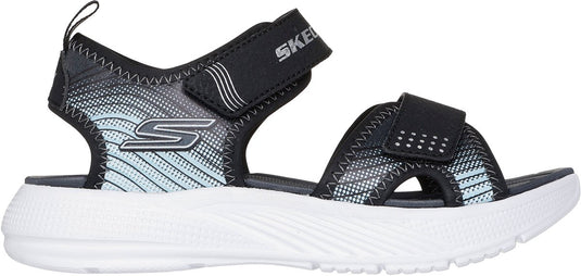 Skechers microspec-splash jongens sandalen - zwart