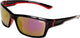 Sinner cayo - sportbril zonnebril - zwart rood - unisex - bio-based frame
