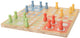 Koopman houten bordspel ludo klassiek gezelschapsspel voor kinderen en volwassenen.