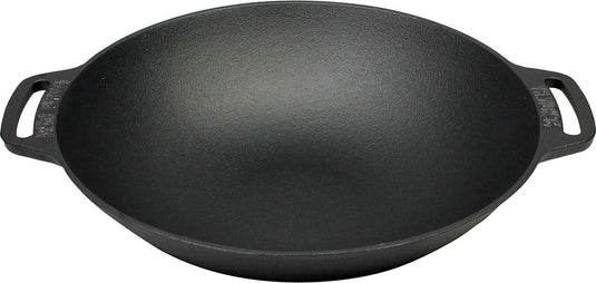 Valhal outdoor wadjan wokpan met twee handvatten - gietijzer - ⌀36 cm - vh.wok36
