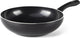 Greenchef diamond wokpan 28cm - 3.7l - pfas-vrije antikleeflaag - wokpan inductie - keramische pan - ovenbestendig tot 160°c - koelgreep - zonder deksel - zwart