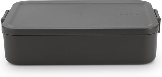 Brabantia make take lunchbox broodtrommel - large - kunststof - dark grey