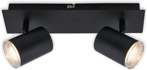 Briloner banyo - led spotlight - ip44 opbouwspot - 2 flames gu10 - zwenkbare spots - lampen niet inbegrepen