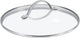 Greenpan universele glazen deksel 24cm - transparant - verhard glas - rvs