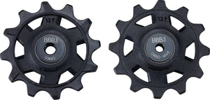 Bbb cycling derailleurwieltjes sram - 12-speed derailleur wieltjes - sram 12-speed road (non-xplr) - duurzaam - zwart - 12t - rollerboys 12t sr bdp-10