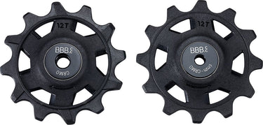 Bbb cycling rollerboys 12t sr-xplr – derailleurwieltjes – geschikt voor sram xplr 12-speed – zwart - bdp-10x